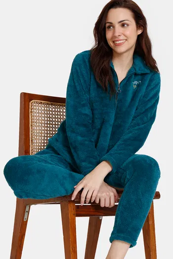 Fur pajamas set hot sale